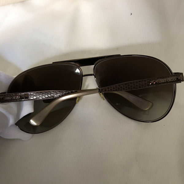 Authentic Jimmy Choo Dominique/S 000/JO Goldtone Sunglasses Made in Italy +Case