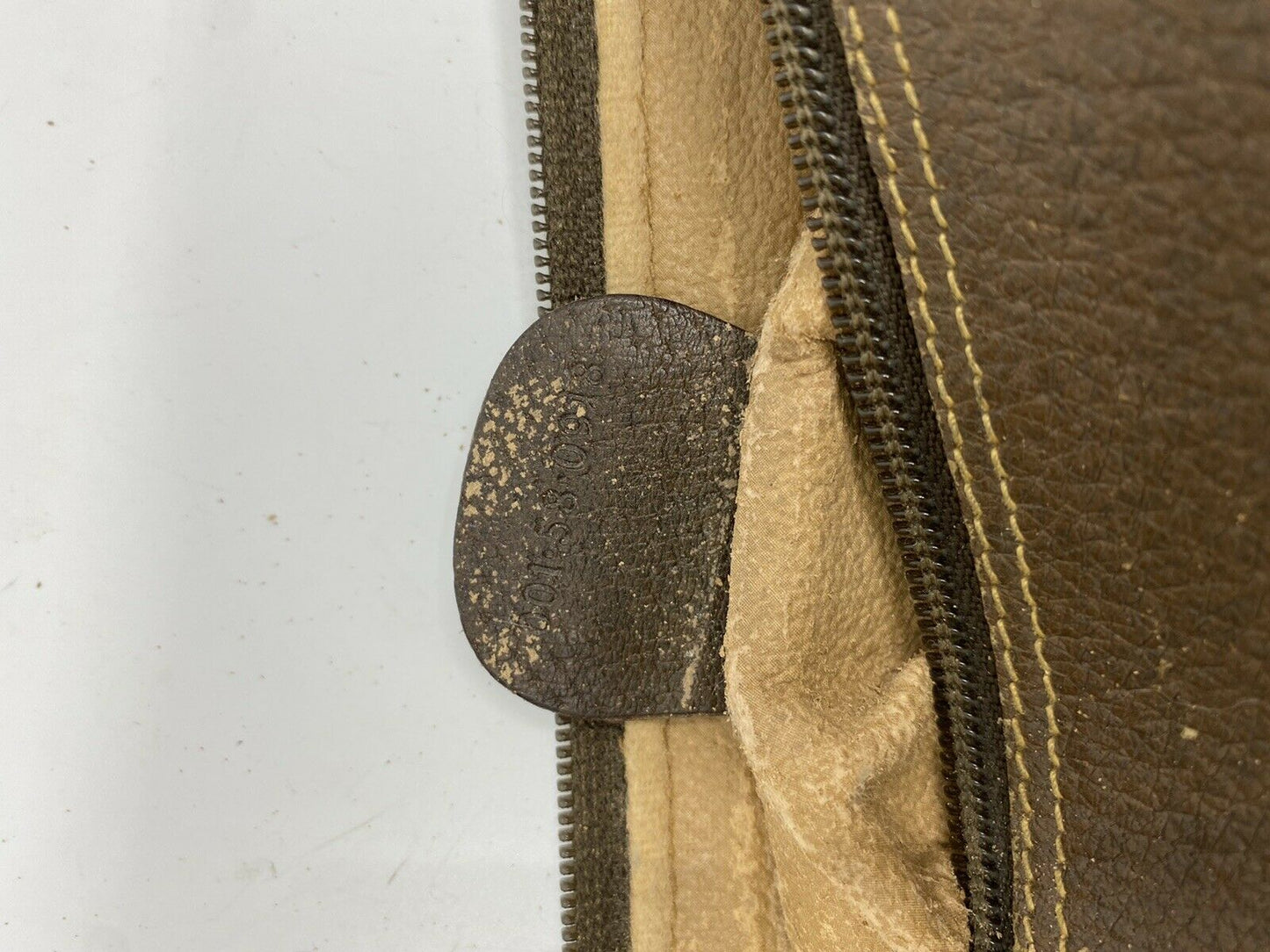 GUCCI Vintage Brown Monogram Shoulder Bag