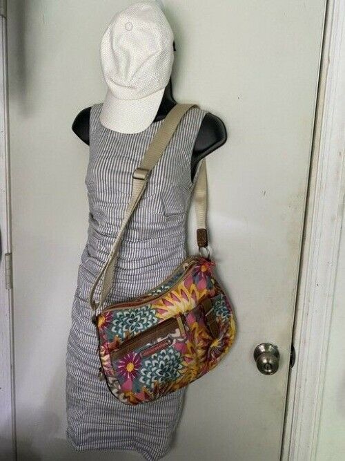 Lily Bloom Unique Floral Nylon Cross Body Bag
