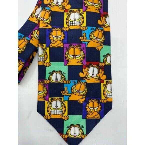 NWT Garfield Neck Tie Multi Mini Sguan Multicolor