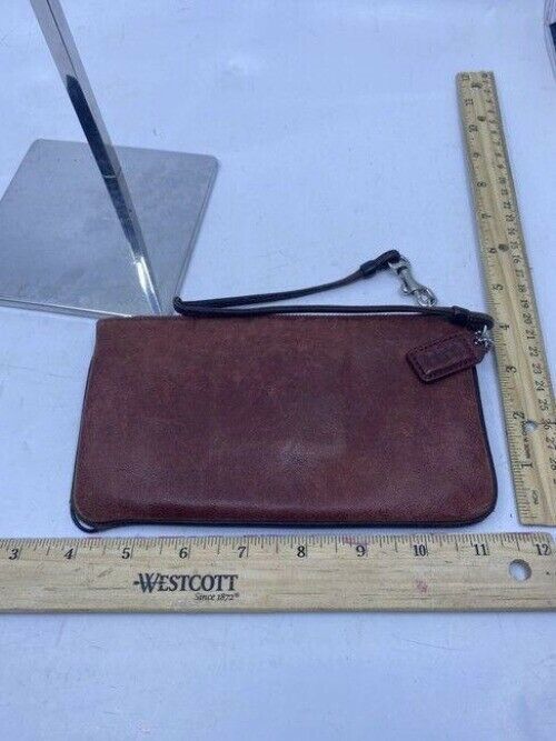 Coach Vintage Brown Leather Wristlet