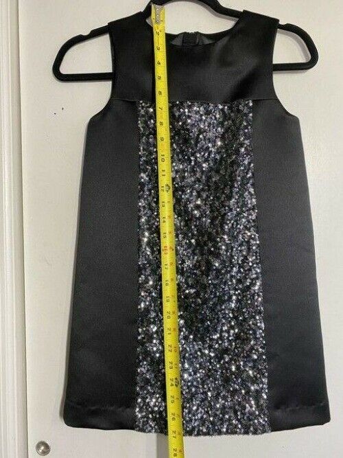 milly minis black new girls sequined short casual dress