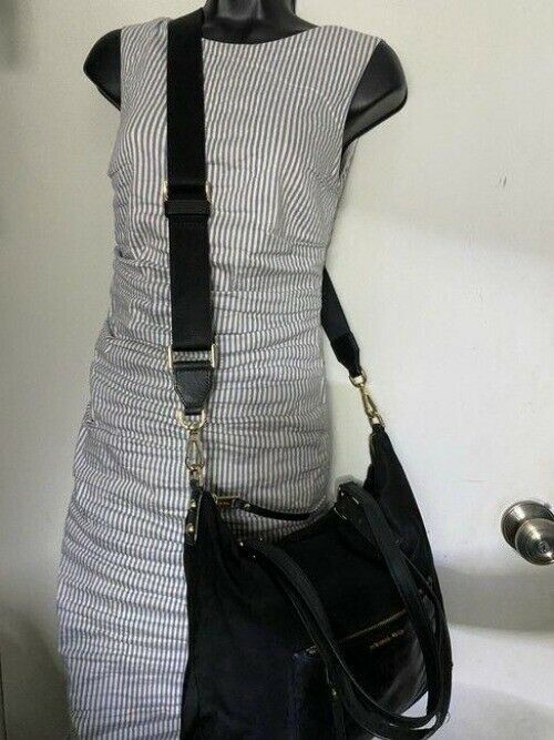 michael kors large shoulder black nylon cross body bag