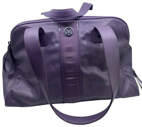 Lululemon Two Times A Yogi Purple Polyurethane Shoulder Bag