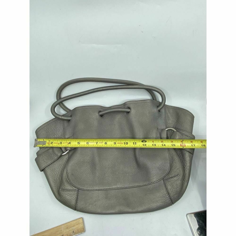COLE HAAN Gray Large Leather Tote/ Shoulder Bag Msrp 350