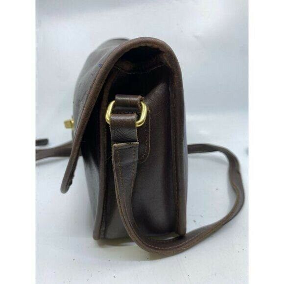 Coach Vintage Flap Closure Brown Crossbody Bag