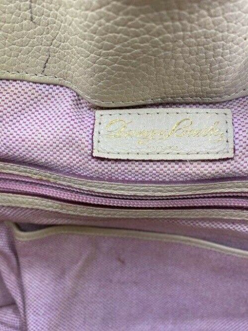 Dooney and Bourke cream leather hobo bag