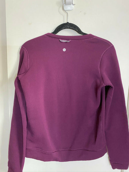 LULULEMON Womens Purple Long Sleeves Stylish Sweaters Size: 4