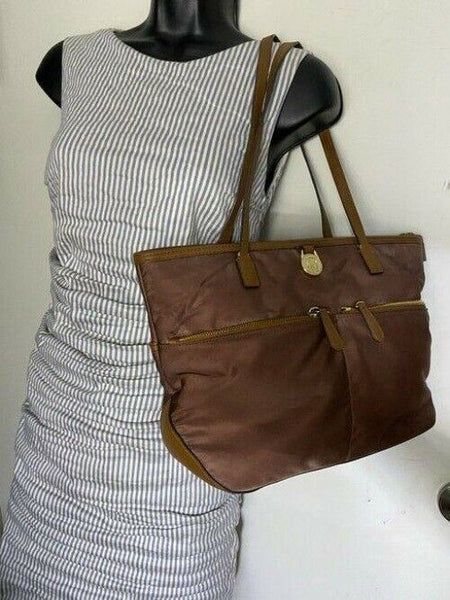 michael kors bag medium bronze brown nylon tote