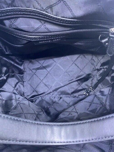 Michael Kors Bucket Alanis Medium Black Leather Shoulder Bag