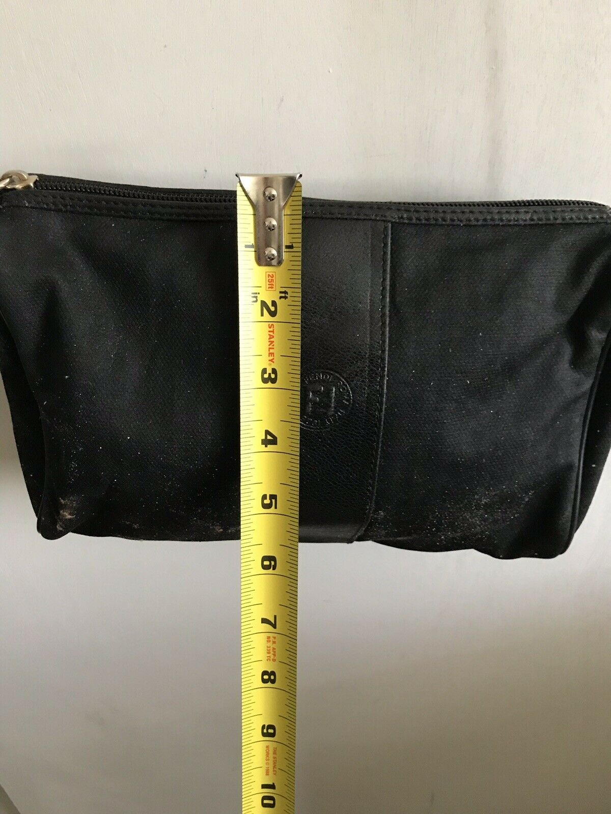 FENDI Vintage Small Black Stripe Crossbody Bag