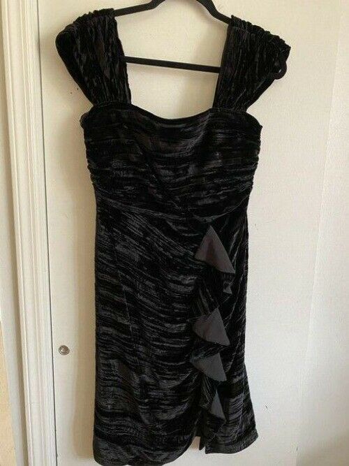 milly black new msrp short formal dress