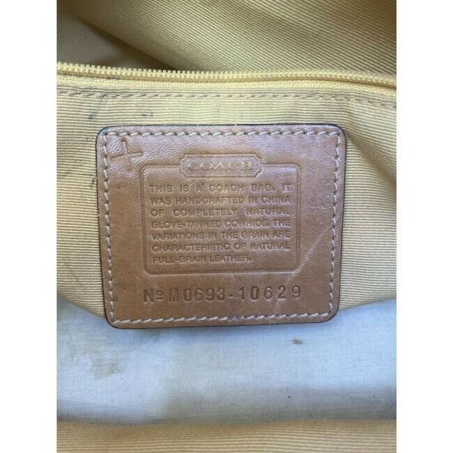 COACH Large Orange Leather Shoulder Bag