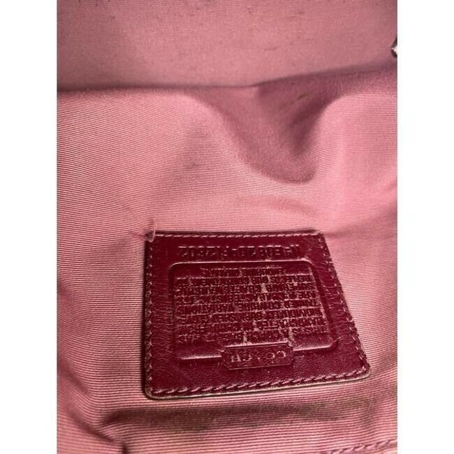 COACH Large Burgundy Leather Shoulder Bag