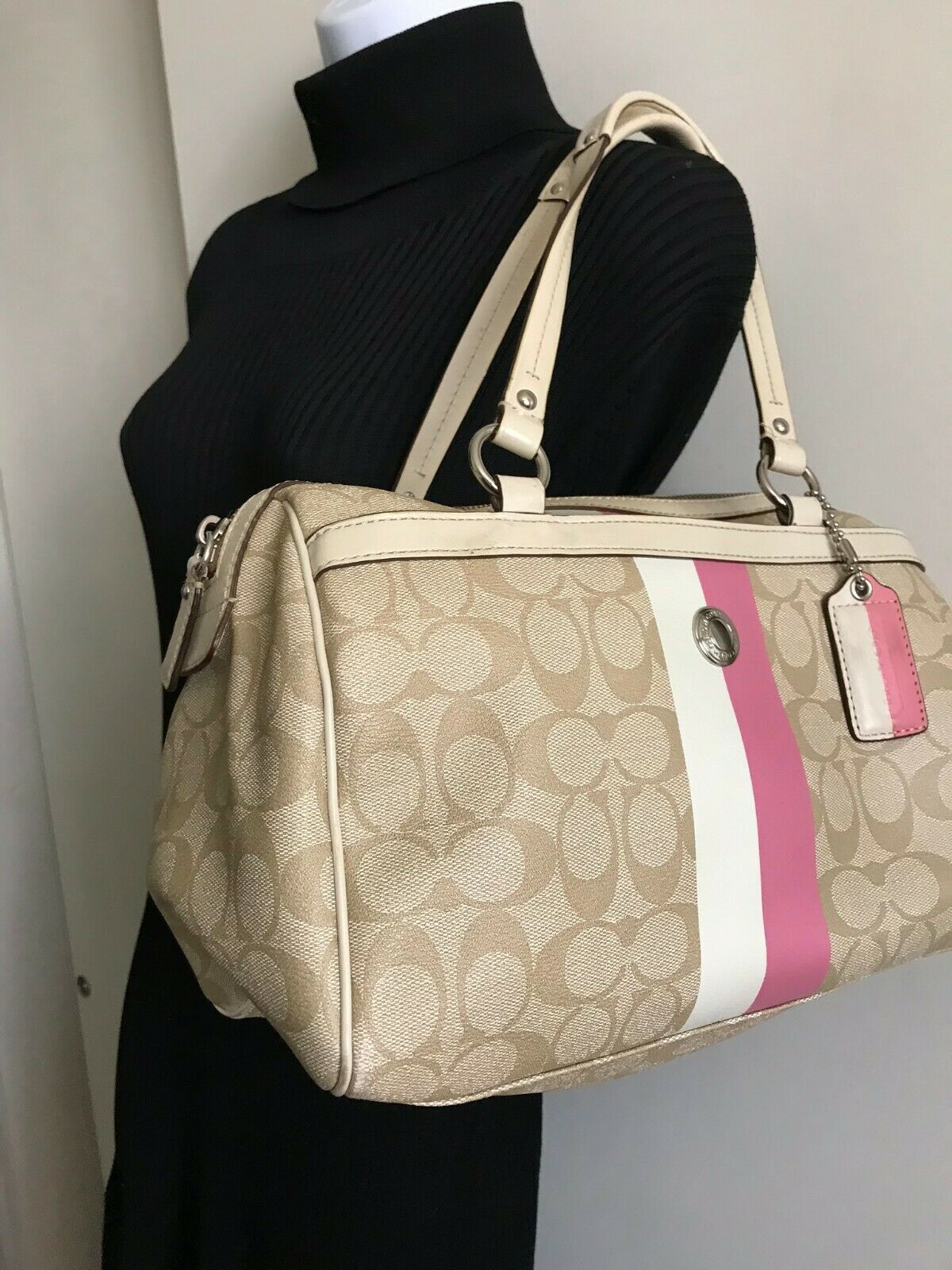 Coach Coated Canvas Shoulder Bag