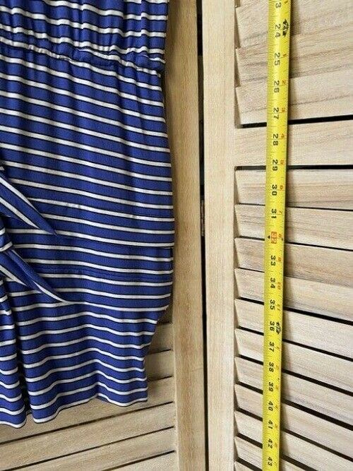 Nicole Miller blue white stripe msrp small short casual dress