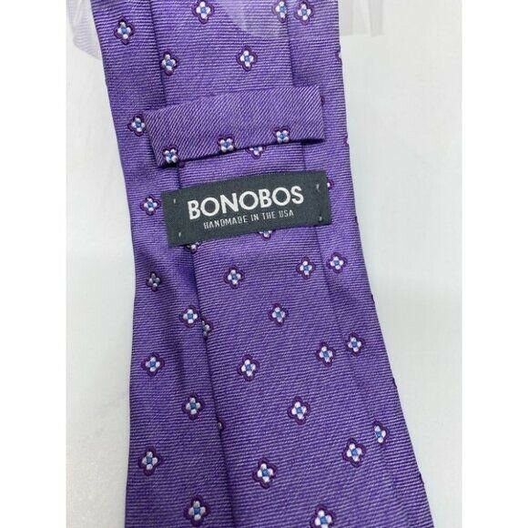 New! BONOBOS Purple Premium Neck Tie Made in USA