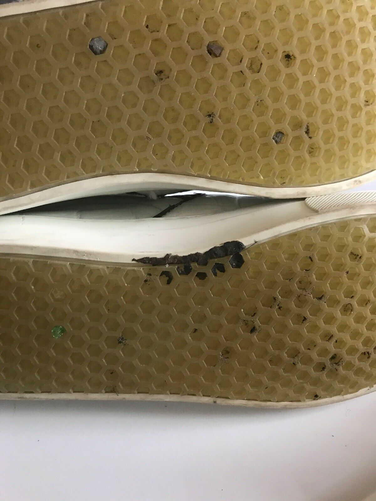 CELINE White Croc Embossed Size 9