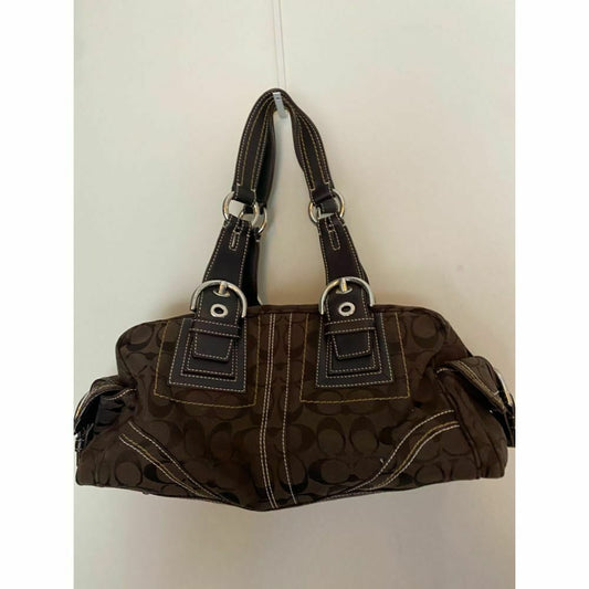 Coach Women's Brown Medium Fabric Tote Bag