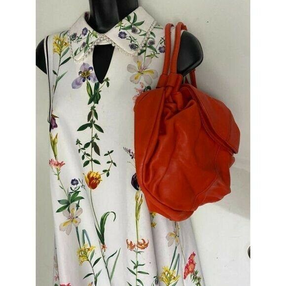 Banana Republic Red Leather Shoulder Bag