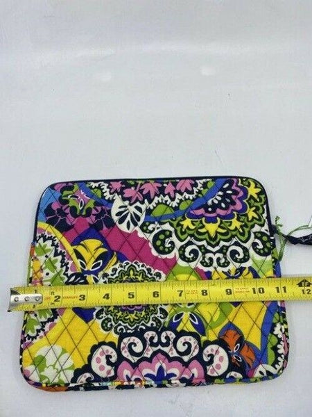 vera bradley multi color quilted fabric cosmetic bag