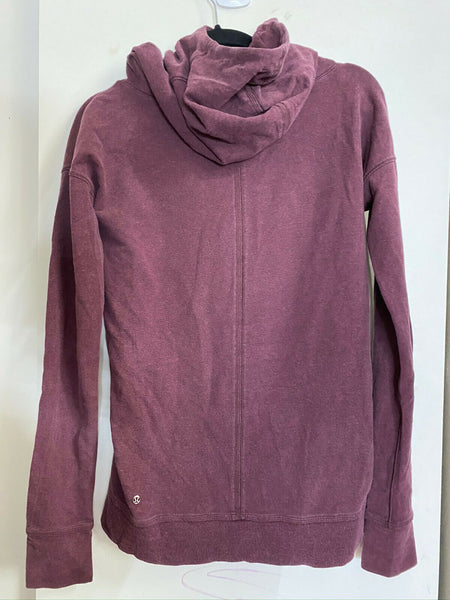 LULULEMON Womens Red Brown Long Sleeves Stylish Sweaters Size: 4