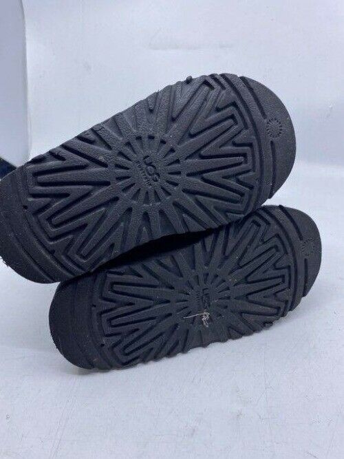 Ugg Australia Black Kids Zipper Accent Bootsbooties Size Us