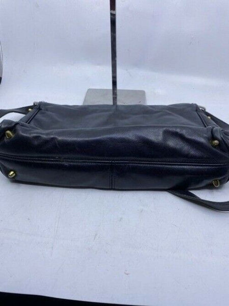 Etienne Aigner Vintage Classic Black Leather Shoulder Bag