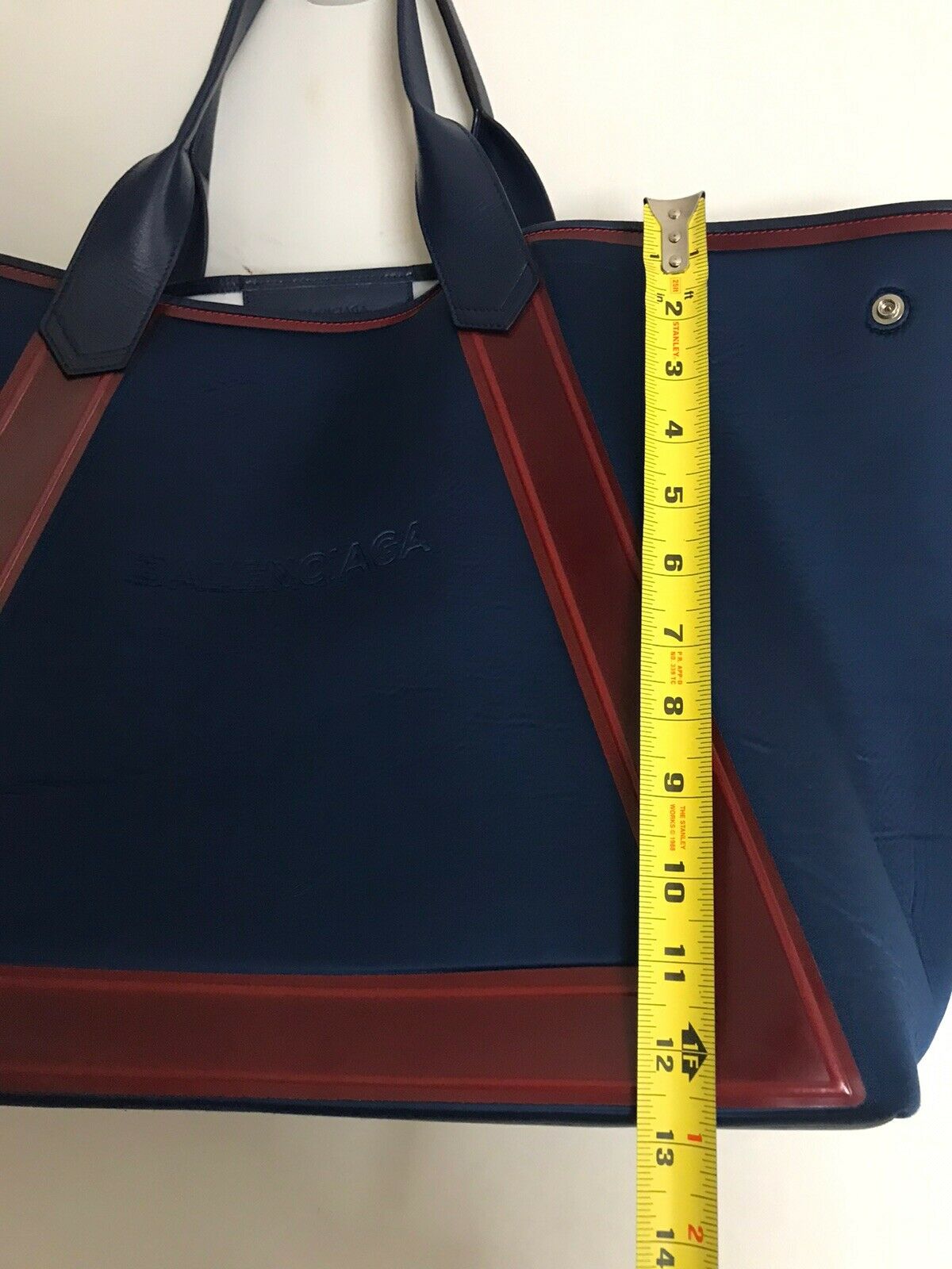 BALENCIAGA XL Navy Scuba Tote