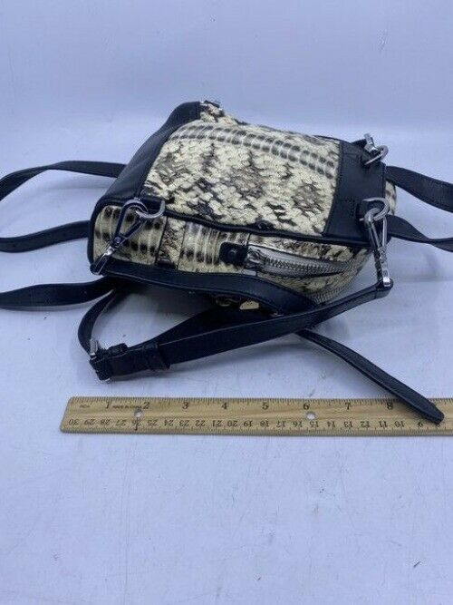 Michael Kors Rhea Embossed Mini Snake Leather Backpack