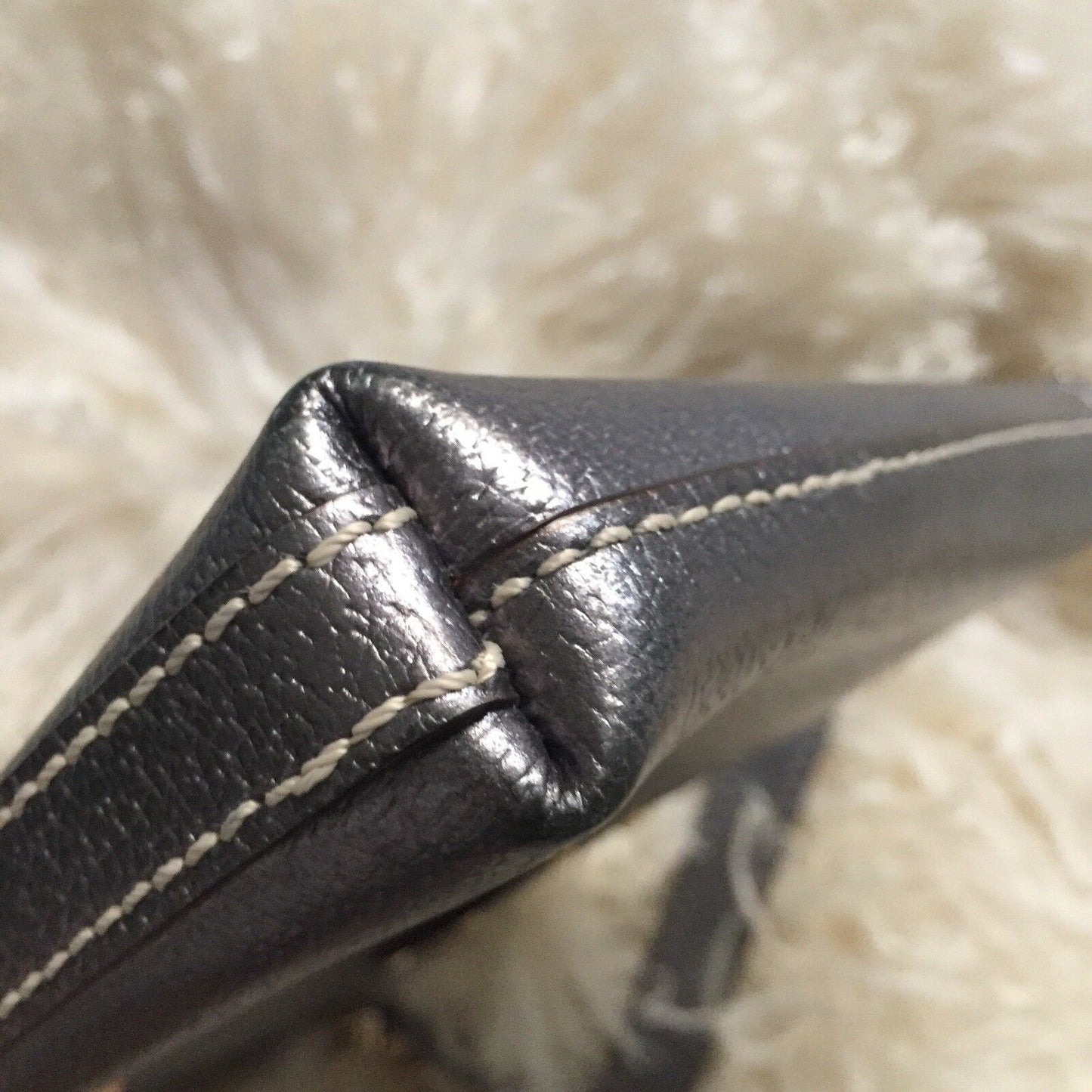 KATE SPADE Silver Grey Mini Purse/ Clutch