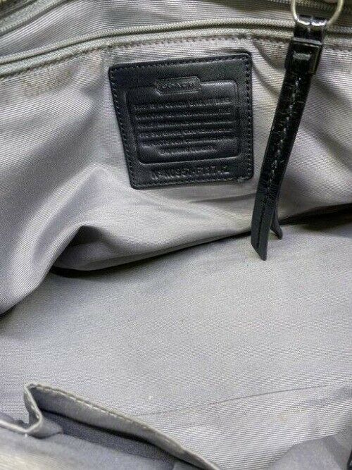 coach bag large black fabric tote