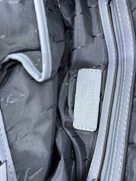 Simply Vera Vera Wang blue faux leather shoulder bag