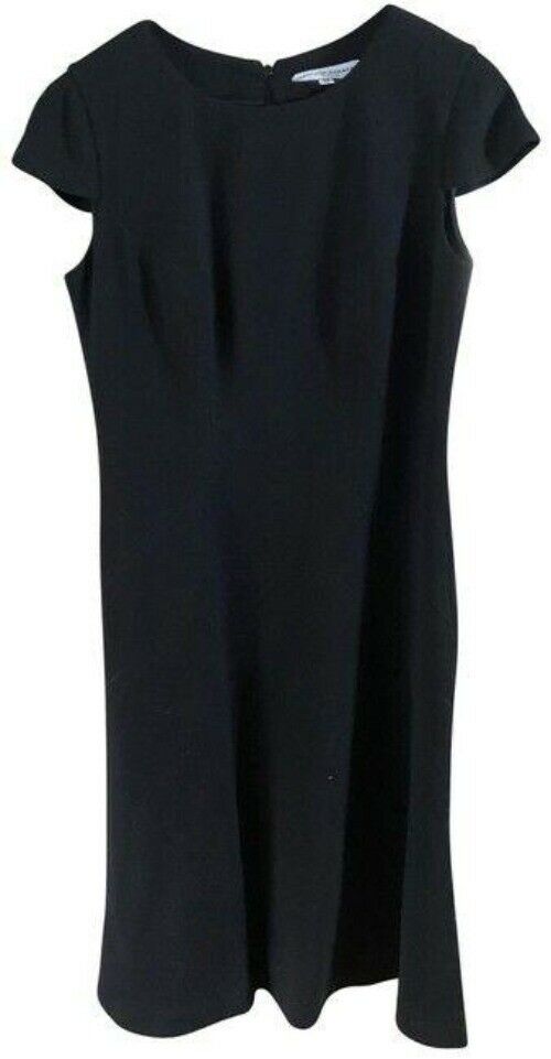 Carolina Herrera Black Nwot Cap Sleeves Short Casual Dress