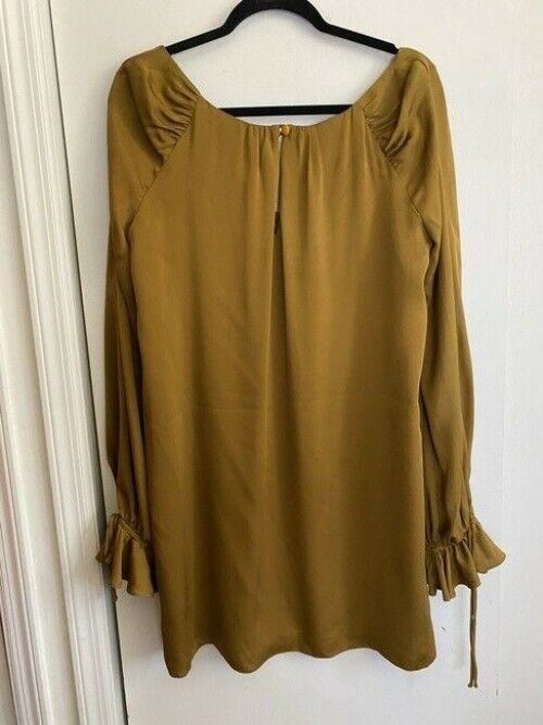 Milly rust orange new chiffon msrp