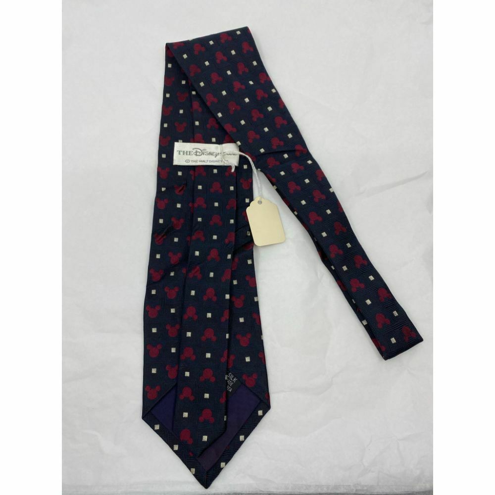 New! MICKEY MOUSE Disney Neck Tie Blue Pink 100% Silk Handmade