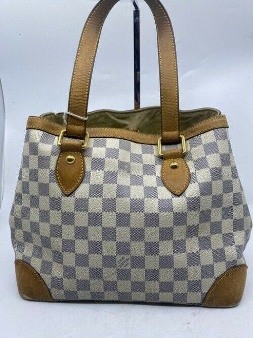 Louis Vuitton Hampstead Vintage Cream Damier Azur Canvas Shoulder Bag