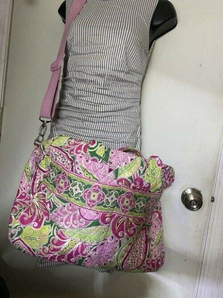 Vera Bradley Xl Duffel Msrp Pink Green Weekendtravel Bag