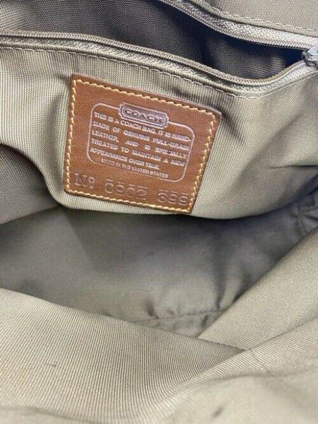 coach shoulder bag vintage handbag great find black brown leather tote