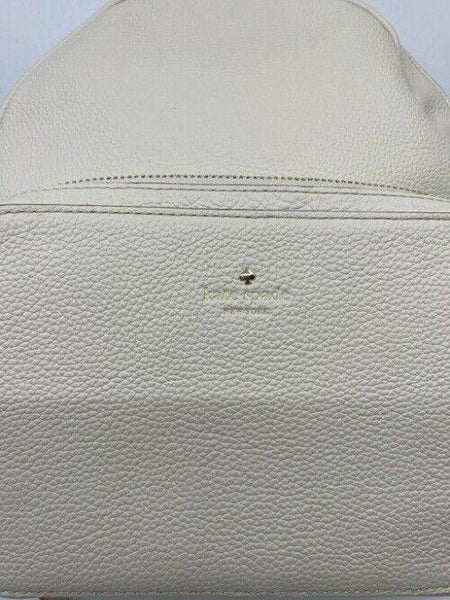 kate spade cream white leather backpack