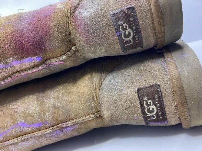 Ugg Australia Tan Customized By Me Tall Bootsbooties Size Us