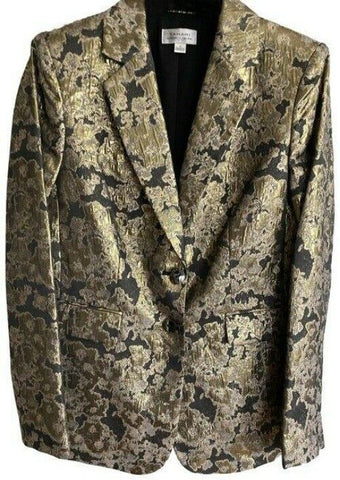 elie tahari goldblack gold jacket msrp blazer