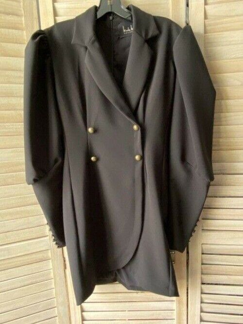 Nicole Miller Gray Blazer Msrp Short Casual Dress