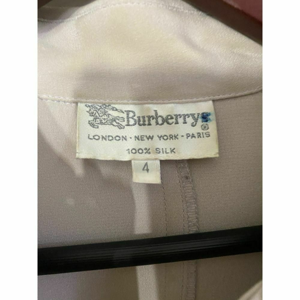 Burberry Silk Long Sleeves Top Pink Size 4