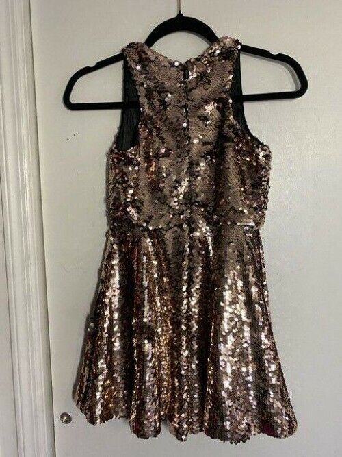 milly minis chrome new girls sequined short casual dress