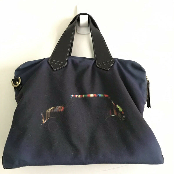 PAUL SMITH Navy Fabric Messneger Bag