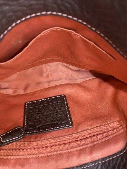 coach small handbag brown leather tote