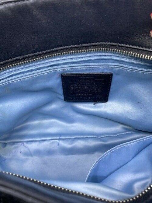 coach black leather shoulder bag
