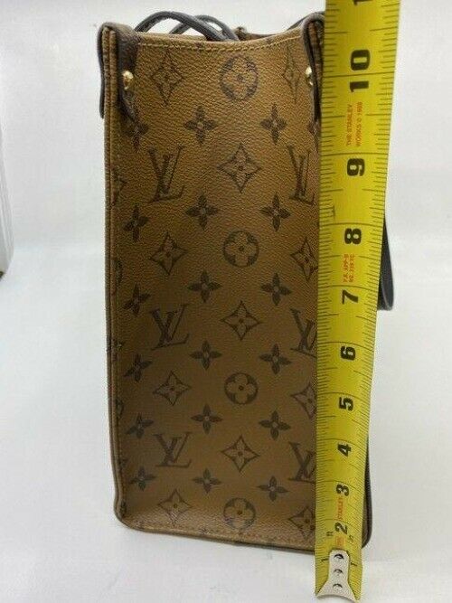 louis vuitton onthego browntan monogram canvas shoulder bag