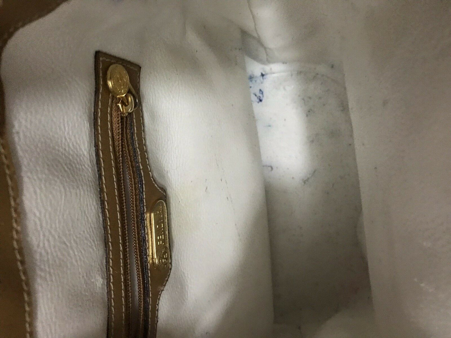 FENDI Vintage White/ Grey Bucket Bag